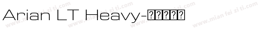 Arian LT Heavy字体转换